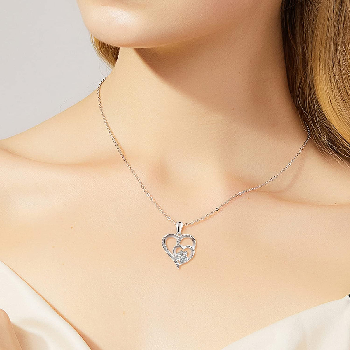 Inolt™ | Patte & Cœur Collier en Argent